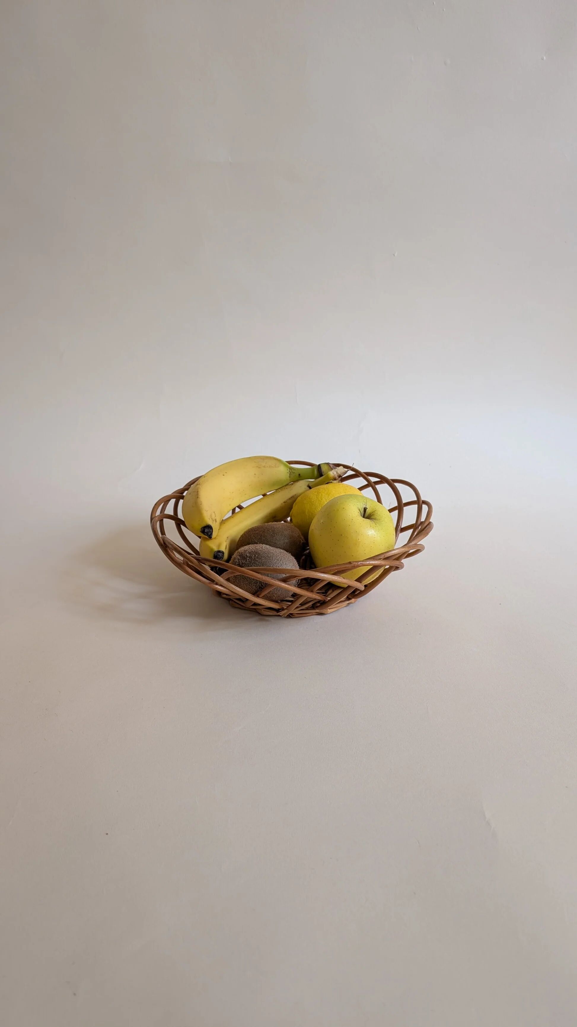 Vintage woven wicker basket