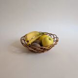 Vintage woven wicker basket