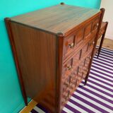 Ensemble commode et table de chevet vintage