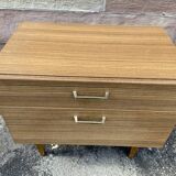 Chevet table de nuit design 1970