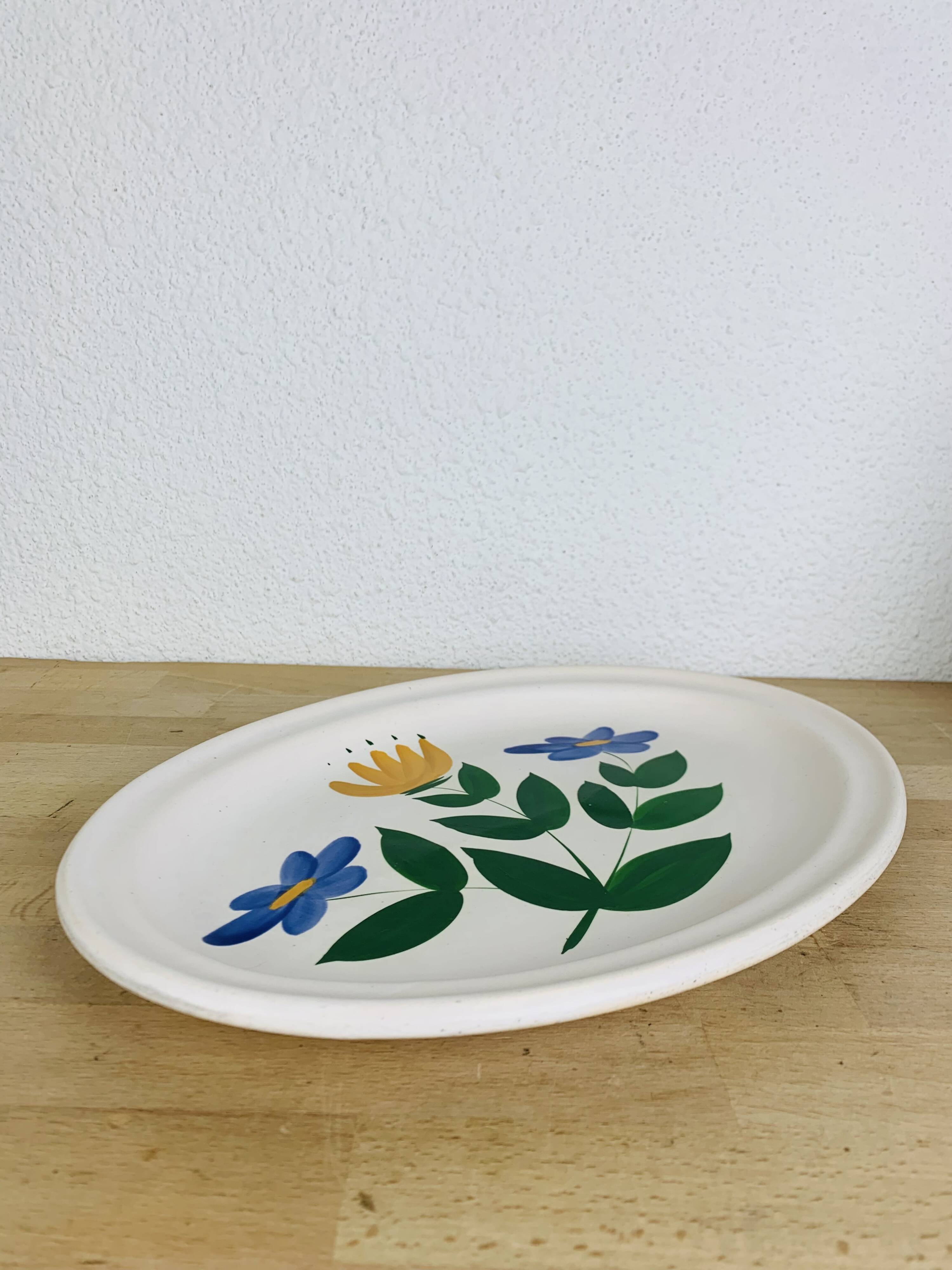 3 vintage ceramic dishes and pitcher from the 50s Poteries du Marais