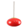 Mid-century Modern Italian Brass and Red Glass Pendant Lamp, 1960s