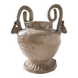 Ceramic bowl with ram heads