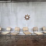 Series of 6 vintage Marcel Breuer style chairs
