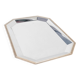 Stainless steel tray, Italian design, 1970s, made in Italy