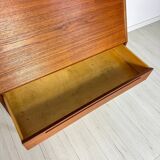 1960s Vintage Danish teak secretary by Kai Kristiansen for HNJ Møbler