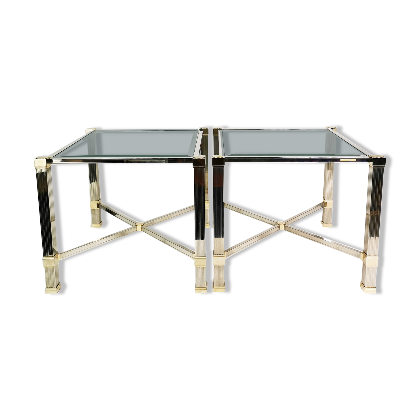 Hollywood Regency coffee tables, Pierre Vandel Paris, France, 1980s