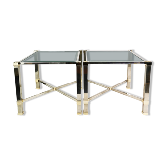 Hollywood Regency coffee tables, Pierre Vandel Paris, France, 1980s