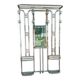 Art deco wall-mounted coat rack
