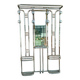 Art deco wall-mounted coat rack