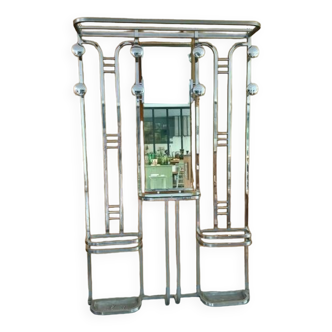 Art deco wall-mounted coat rack