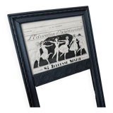 Wooden overmantel mirror “Experimental education”