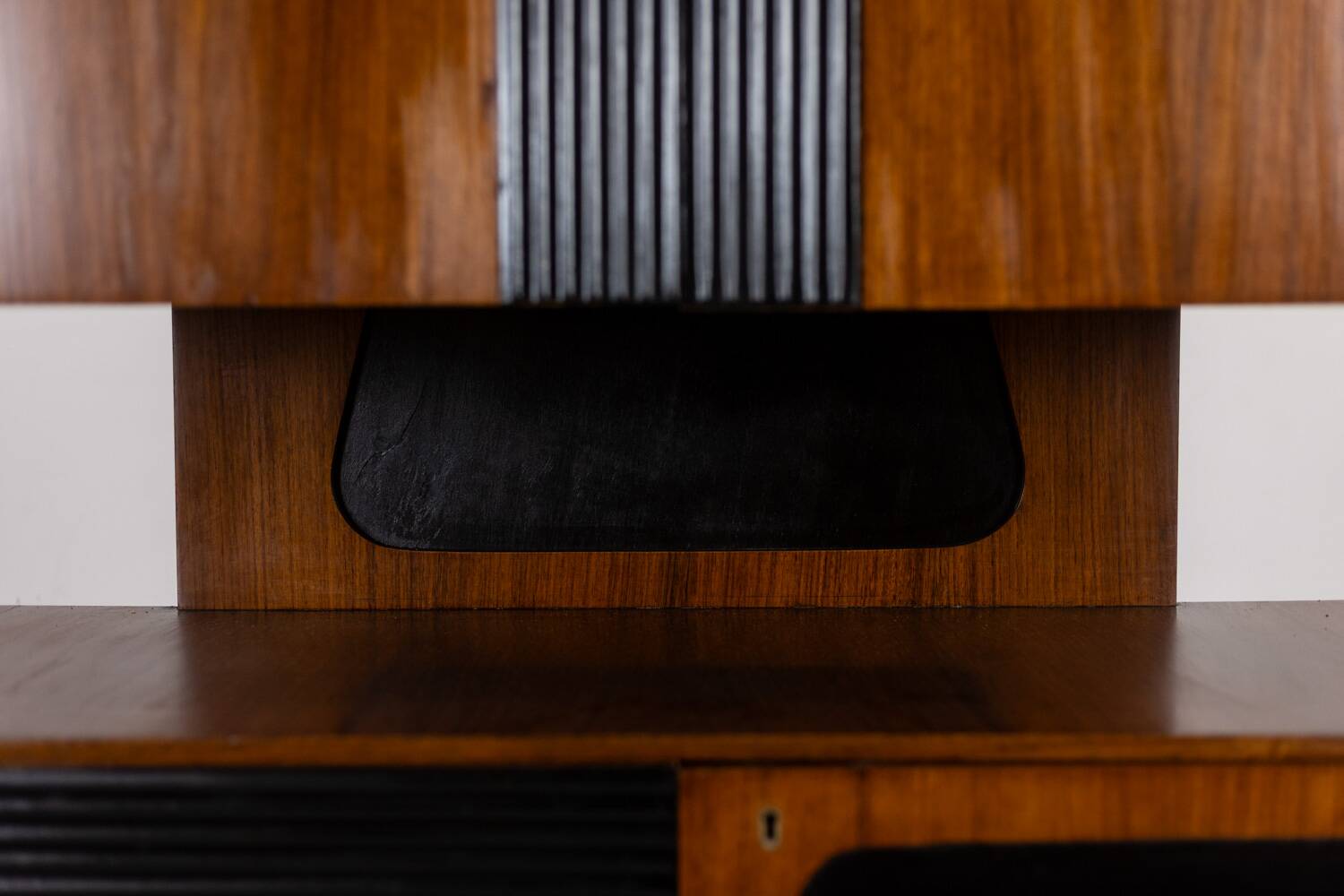 Pair of Italian cabinets in teak veneer. 1960s.