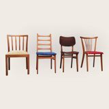 4 chaises mid century