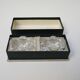 2 Old Crystal Salt Cellars Signed Daum