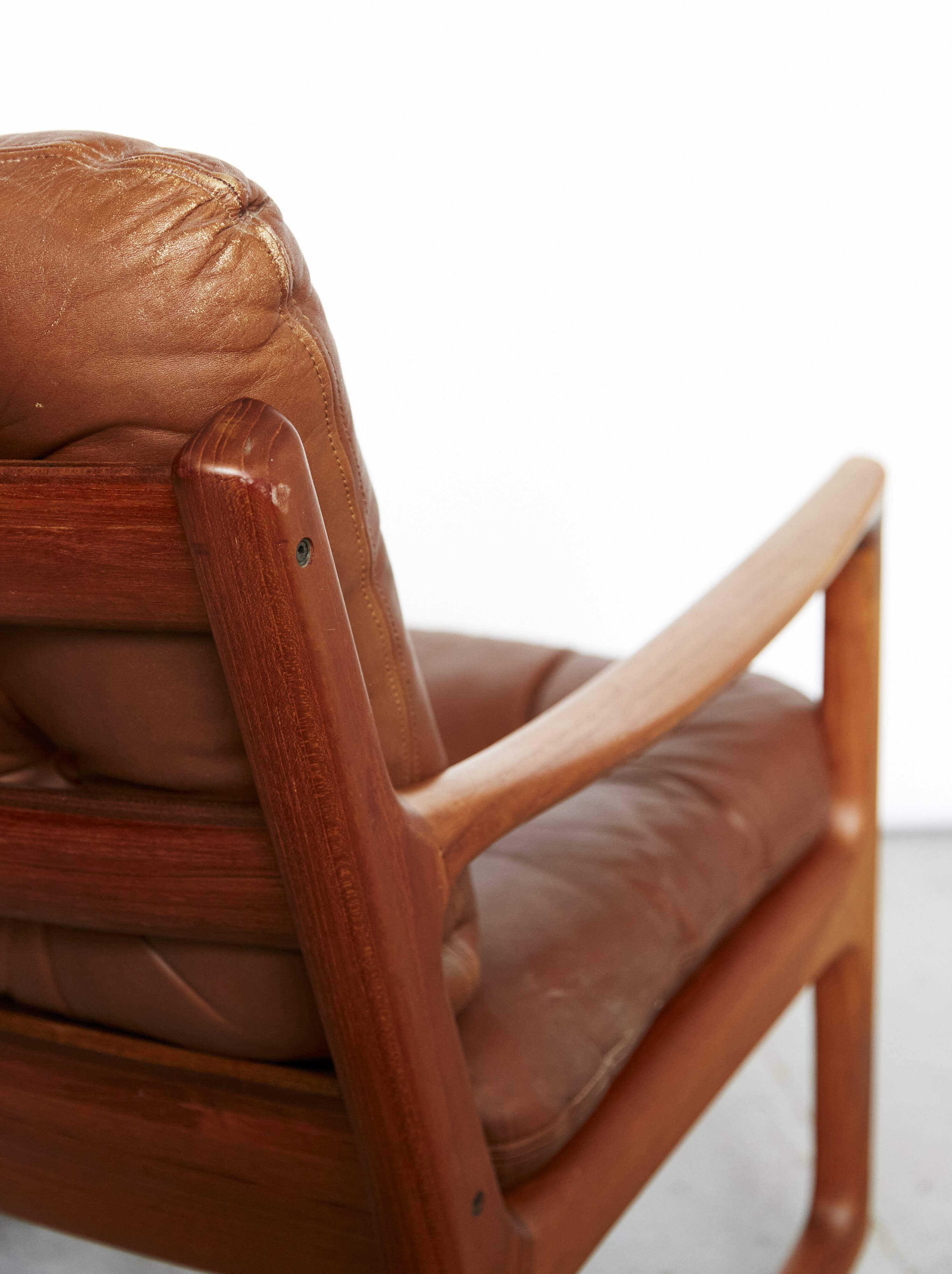 Mid-Century Senator Rocking Chair by Ole Wanscher for CADO