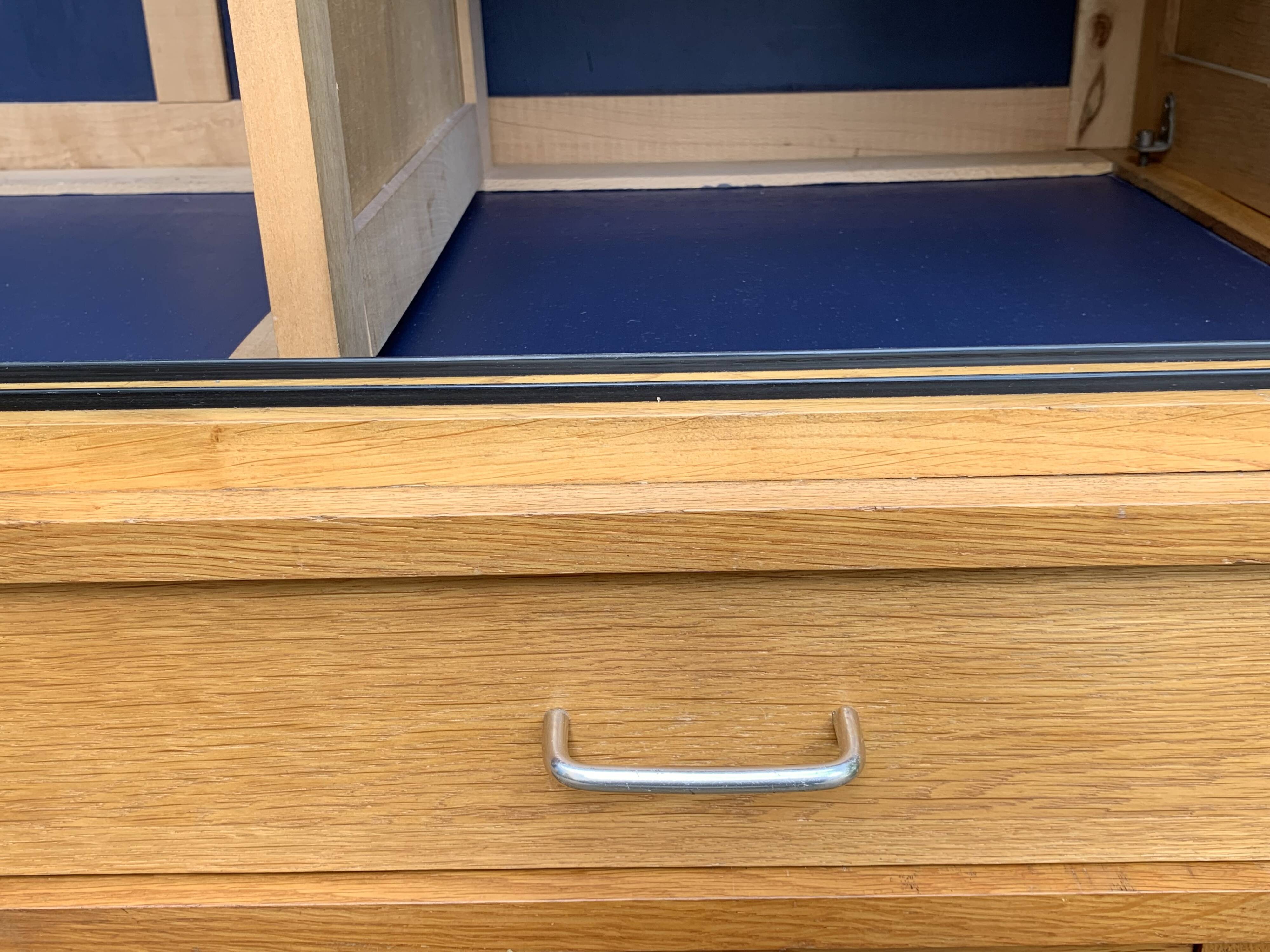 Vintage wardrobe with compass feet 1960