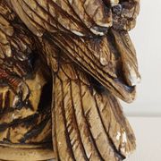 Statue d'aigle en plâtre vintage