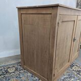 Small raw wood sideboard