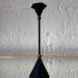 Bronze candle holder, Memphis design, 80s