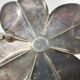 Two silver clover candleholders by Carl Frederik Christiansen, Denmark