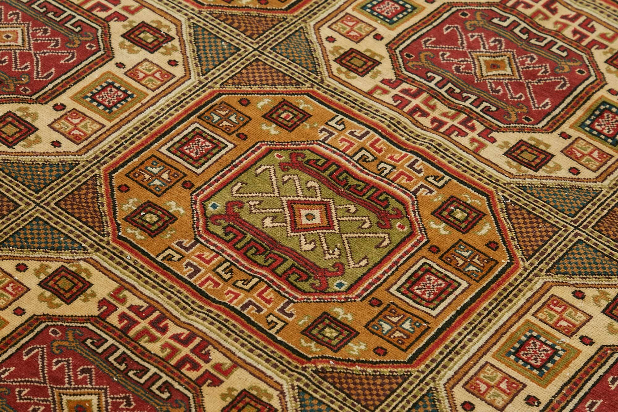 Turkish Wool Vintage Kayseri Rug 195 cm x 295 cm