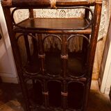 Vintage rattan shelf