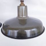 Antique enamelled wall lights