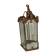 Corridor bronze & bevelled glass hanging lamp