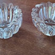Set of 2 crystal salt cellars