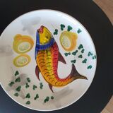 Hand-painted crustacean plates