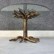 Table à manger en branche d'arbre, années 1980