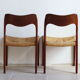 Pair of chairs n ° 71 by Niels O Moller for JL Mollers Møbelfabrik