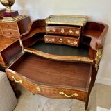 Sublime mid-tier Transition style desk, inlaid, 19th century