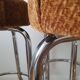 4 Tabourets de bar chromé vintage