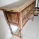 Antique Spanish hand-carved console table