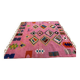 Moroccan handmade rug, beni ourain pink shag 150/250cm