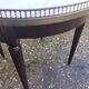 Bouillotte coffee table with antique marble top, Louis XVI style