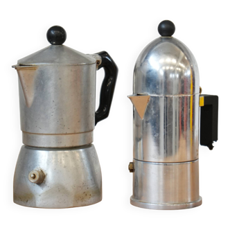 1970s Bialetti & Alessi Moka Coffee Makers – Iconic Italian Design
