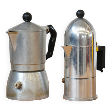 Cafetières Moka Bialetti et Alessi des années 1970 – Design italien emblématique