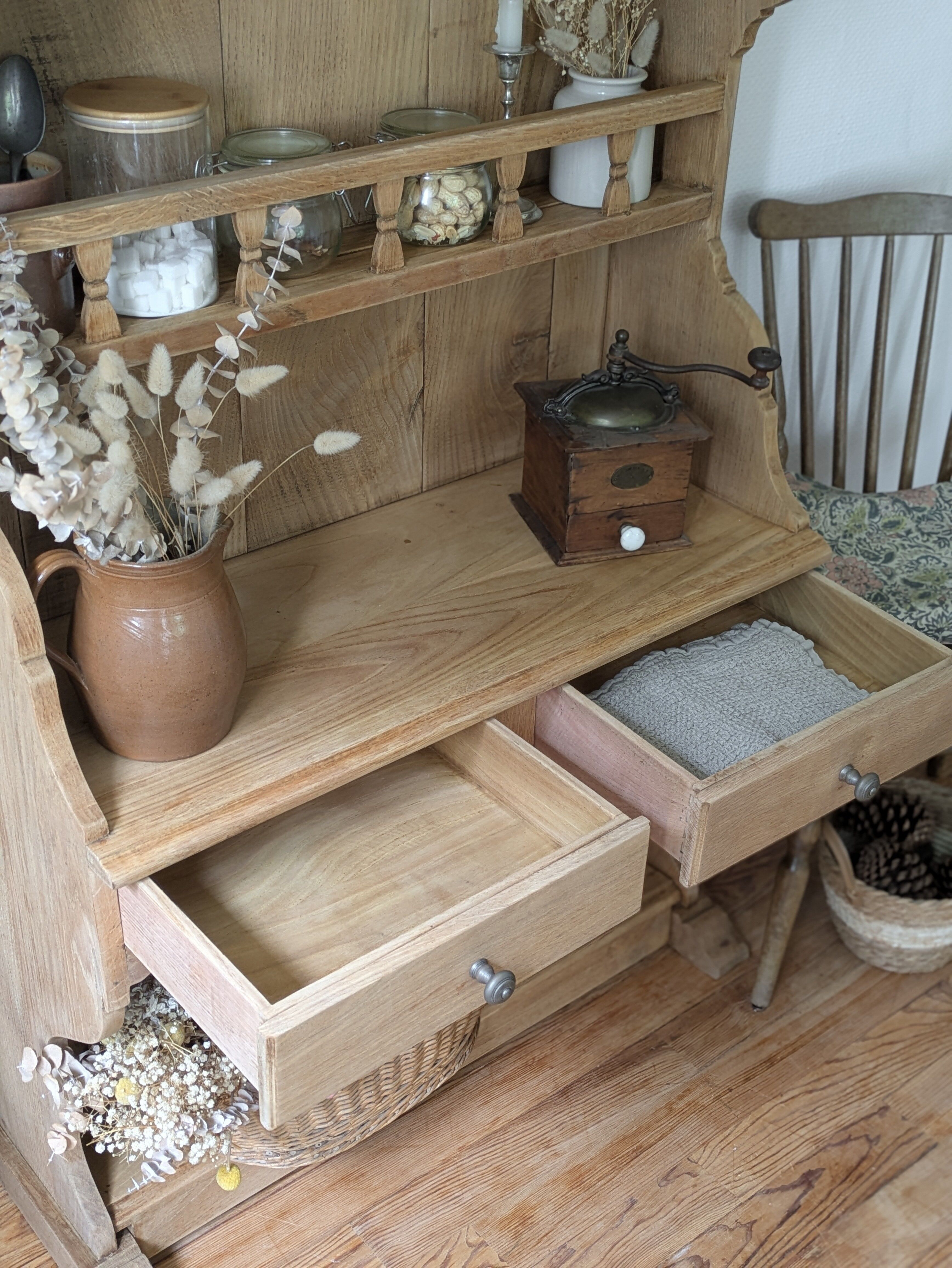 Renovated rustic antique dresser