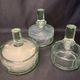 Art Deco glass powder toilet set early twentieth century