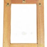 French Riviera Rattan Mirror in the Style of Vivai del Sud, France, 1960s