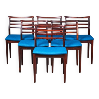 Dining Chairs in Rosewood by Erling Torvits for Sorø Stolfabrik, Denmark, 1960s, Set of 6