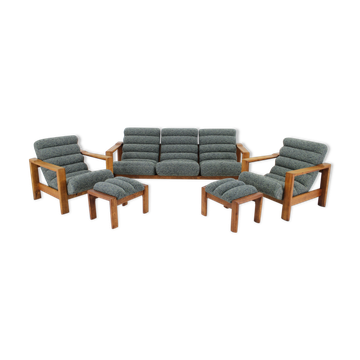 Living room oak set ,finland 1960
