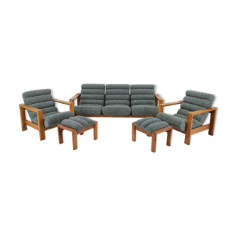 Living room oak set ,finland 1960