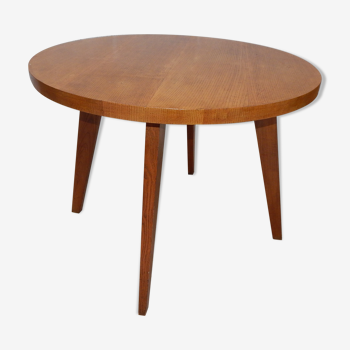 Table à manger ronde à pied compas vintage design années 50