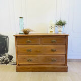 Vintage wooden chest of drawers – 4 drawers – Authentic charm