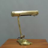 Art Deco brass piano lamp with rotary switch socket