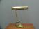 Art Deco brass piano lamp with rotary switch socket